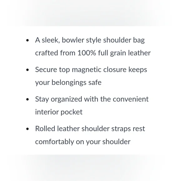 Portland Leather Amelie Shoulder Bag in Plum Brand New - Picture 7 of 8